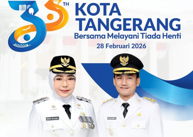 Bupati dan Wakil Bupati Pandeglang, Mengucapkan Selamat Hari Jadi Kota Tangerang