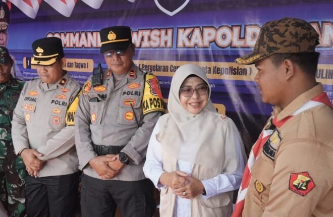 Bupati Pandeglang Monitoring Pos Pengamanan dan Tempat Wisata