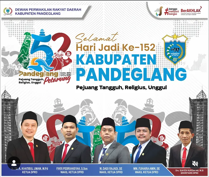 DPRD Kabupaten Pandeglang Provinsi Banten, Mengucapkan Selamat Hari Jadi Ke -152 Kabupaten Pandeglang