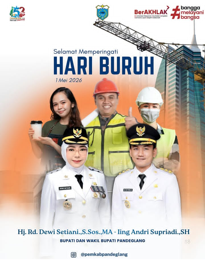 Pemerintah Daerah Kabupaten Pandeglang, Mengucapkan Selamat Hari Buruh Nasional