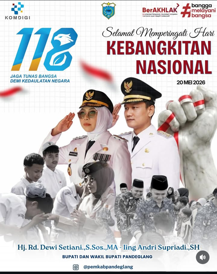 Pemerintah Daerah Kabupaten Pandeglang, Mengucapkan Selamat Hari Kebangkitan Nasional