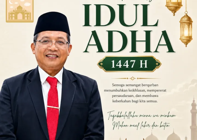 Dinas Pendidikan Pemuda Dan Olahraga, Mengucapkan Selamat Hari Raya Idul Adha 1447 H