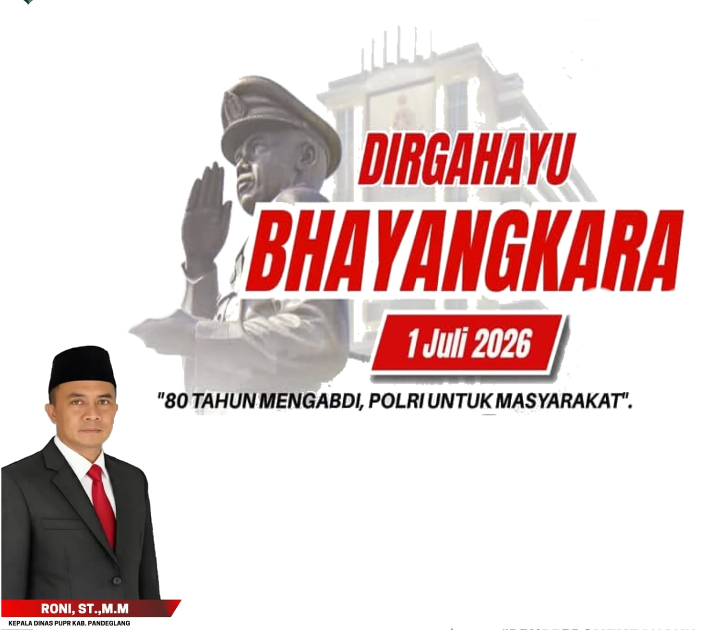 Dinas Pekerjaan Umum Dan Penataan Ruang Kabupaten Pandeglang, Mengucapkan Selamat Hari Bhayangkara